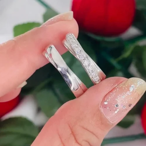 IMG_E3798 Anillos de Matrimonio en Plata 950 con Circones